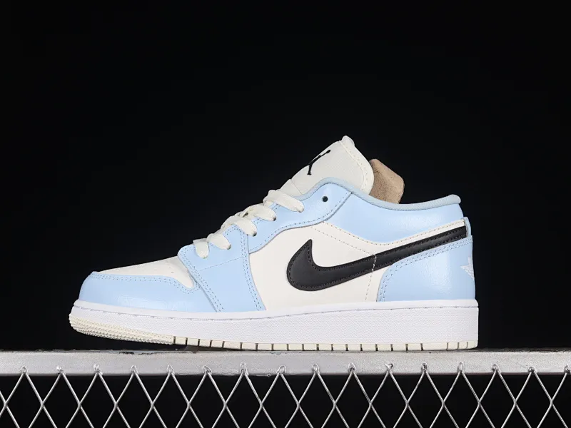 All categories Air Jordan Jordan series basketball shoes Air Jordan 1 Low G version pure original Air Jordan 1 Low "Lce Blue" AJ1 Joe 1 white blue low-top basketball shoes 554723-401